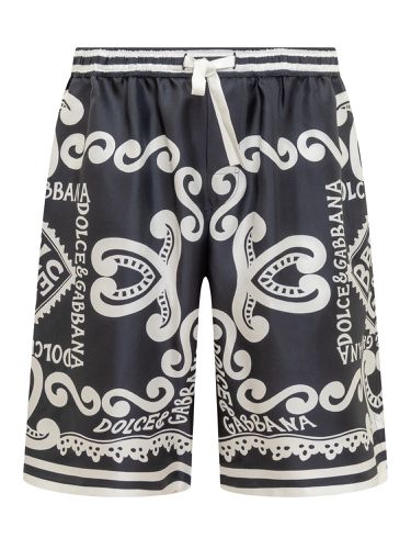 Marina Silk Twill Jogging Shorts - Dolce & Gabbana - Modalova