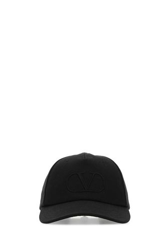 Black Cotton Baseball Cap - Valentino Garavani - Modalova