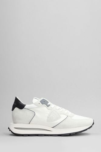 Tropez Haute Sneakers In Suede And Fabric - Philippe Model - Modalova