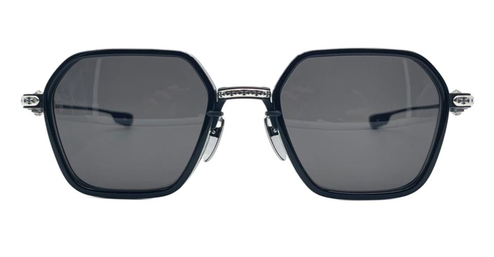 Danger Zone - Black / Brushed Silver Sunglasses - Chrome Hearts - Modalova