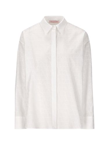 Toile Iconographe-jacquard Curved Hem Shirt - Valentino - Modalova