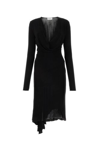 Draped Long-sleeve Midi Dress - Blumarine - Modalova