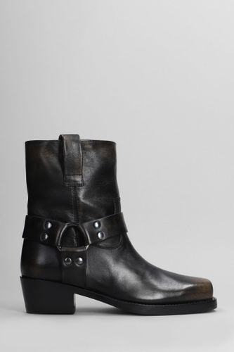 Roxy Ankle Boot Texan Ankle Boots In Black Leather - Paris Texas - Modalova