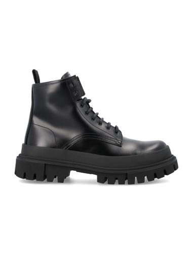 Studded Calfskin Hi-trekking Ankle Boots - Dolce & Gabbana - Modalova