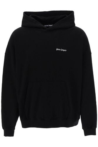 Hoodie With Logo Embroidery - Palm Angels - Modalova