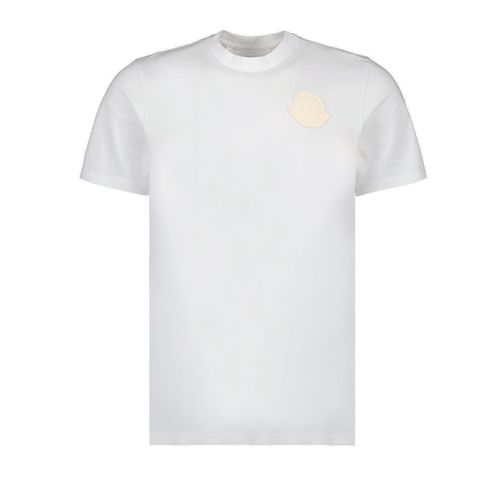 Moncler Logo Patch Crewneck T-shirt - Moncler - Modalova