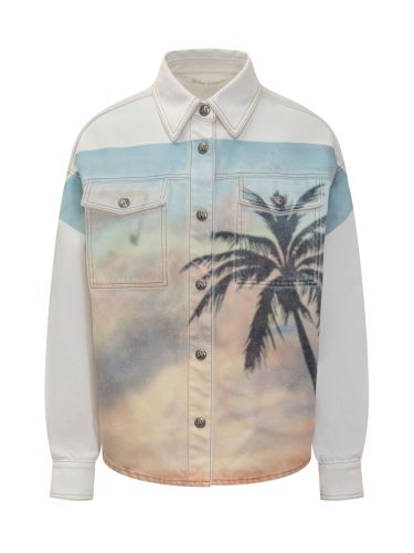 Palm Angels Sunrise Denim Jacket - Palm Angels - Modalova