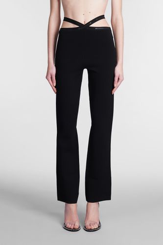 Black Stretch Viscose Blend Pant - T by Alexander Wang - Modalova