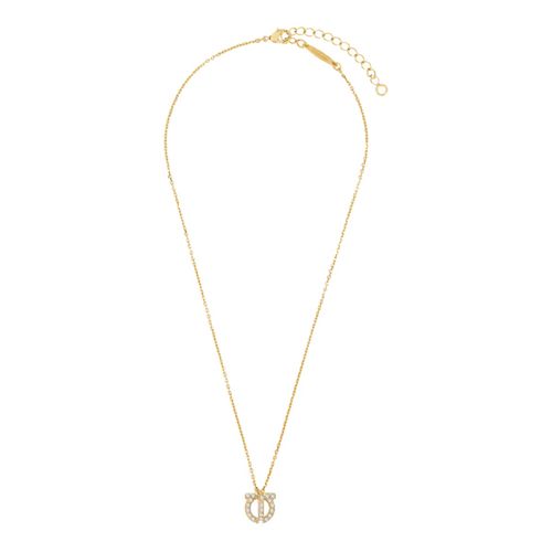 Ferragamo Gancini Crystals Necklace - Ferragamo - Modalova