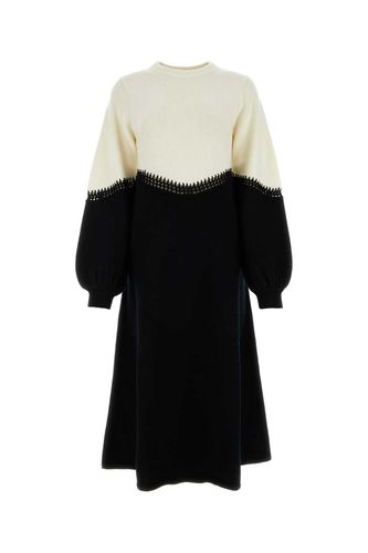 Two-tone Wool Blend Sweater Dress - Chloé - Modalova