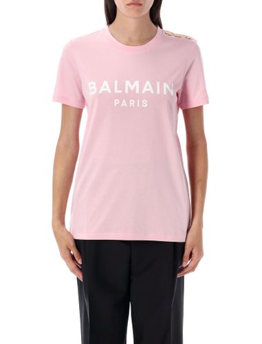Balmain Printed Logo T-shirt - Balmain - Modalova