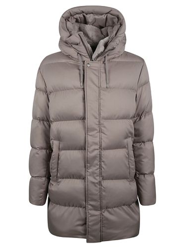 Concealed Hooded Padded Jacket - Herno - Modalova