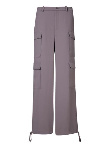 Cady Stone Grey Cargo Trousers - Parosh - Modalova