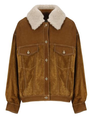 Golden Goose Leather Jacket - Golden Goose - Modalova