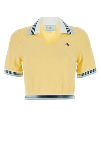 Casablanca Yellow Piquet Polo Shirt - Casablanca - Modalova