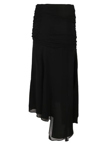 Leticia Asymmetric Drapped Midi Skirt - The Andamane - Modalova