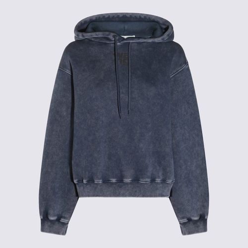 Acid Black Cotton Sweatshirt - Alexander Wang - Modalova