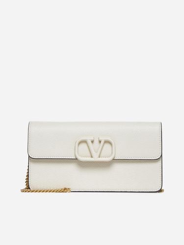 Vlogo Signature Leather Wallet On Chain - Valentino Garavani - Modalova