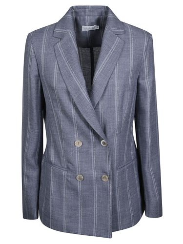 Double-breasted Striped Blazer - Barba Napoli - Modalova