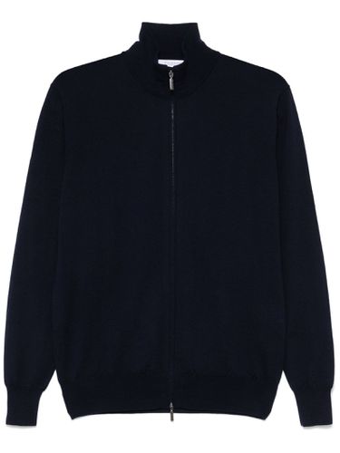 Cruciani Navy Blue Wool Cardigan - Cruciani - Modalova