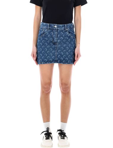 Deadstock Mini Skirt - Marine Serre - Modalova