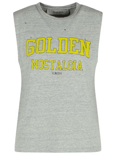 Golden Goose Grey Cotton Tank Top - Golden Goose - Modalova