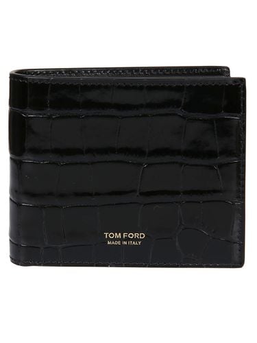 Shiny Printed Crocodile Classic Bifold Wallet - Tom Ford - Modalova
