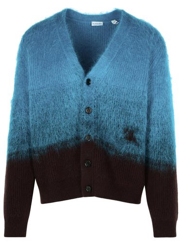 Burberry Teal Wool Blend Cardigan - Burberry - Modalova