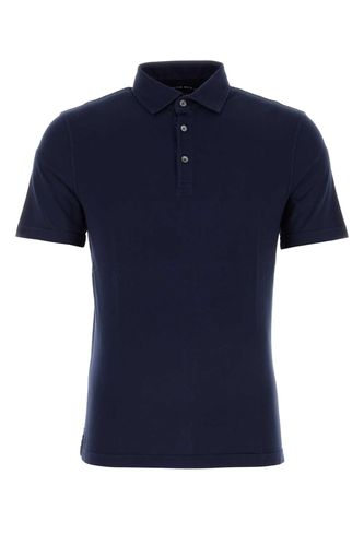 Fedeli Blue Cotton Polo Shirt - Fedeli - Modalova