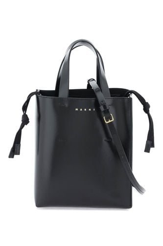 Marni Black Leather Museo Handbag - Marni - Modalova