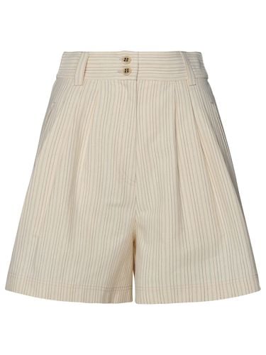 Cream Cotton Blend Shorts - Golden Goose - Modalova