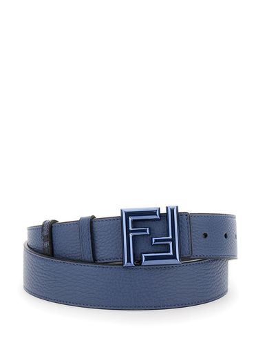 Fendi Reversible Denim Blue Belt - Fendi - Modalova