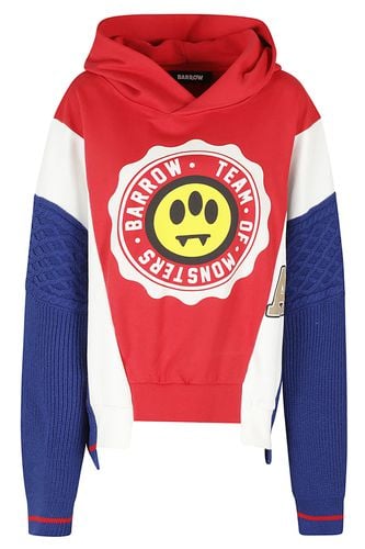 Color Block Hoodie With Front Print - Barrow - Modalova