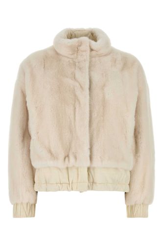 Fendi Ivory Nylon And Mink Jacket - Fendi - Modalova