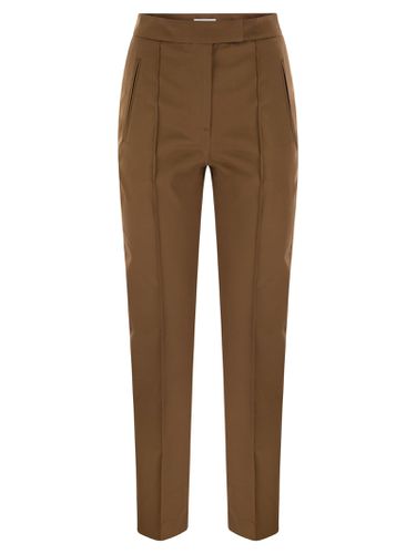 Frida - Cotton And Silk Trousers With Pleat - PT Torino - Modalova