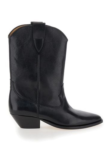 Duetro Ankle Boots With Western Heel In Leather Woman - Isabel Marant - Modalova