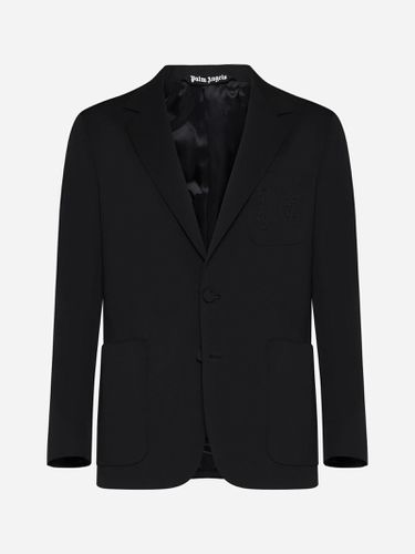 Monogram Wool-blend Blazer - Palm Angels - Modalova