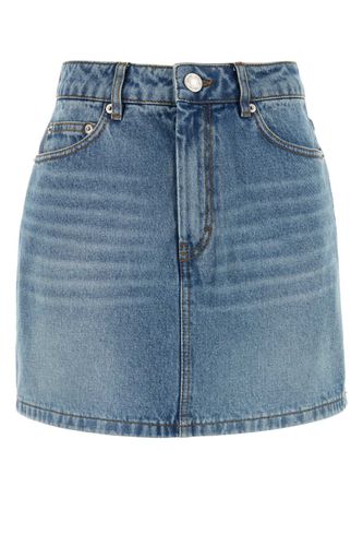 Denim Mini Skirt - Ami Alexandre Mattiussi - Modalova