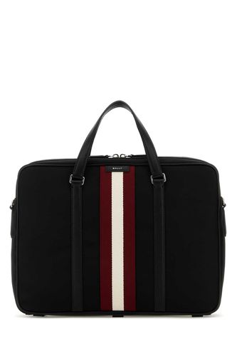 Bally Black Fabric Briefcase - Bally - Modalova