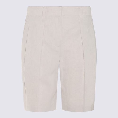 White Cotton Shorts - Brunello Cucinelli - Modalova