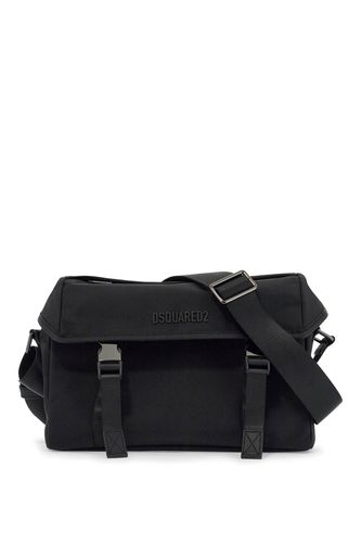 Black Shoulder Bag In Polyamide With Spacious Compartment - Dsquared2 - Modalova