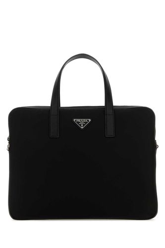 Prada Black Re-nylon Briefcare - Prada - Modalova