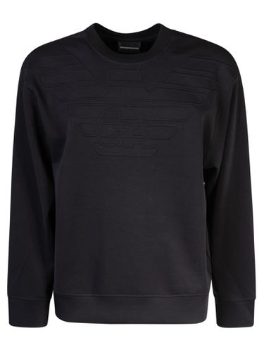 Logo Embroidered Sweatshirt - Emporio Armani - Modalova