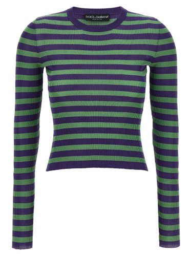 Striped Viscose Sweater - Dolce & Gabbana - Modalova