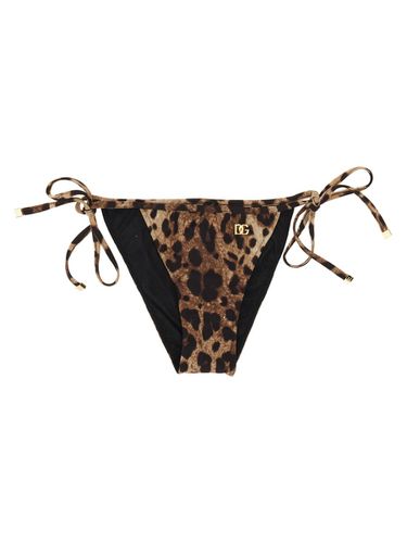 Brown Polyamide Blend Bikini Bottoms - Dolce & Gabbana - Modalova