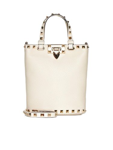 Garavani Stud-embellished Hook Closure Tote Bag - Valentino Garavani - Modalova