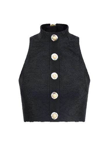 Balmain Baroque Crop Top - Balmain - Modalova