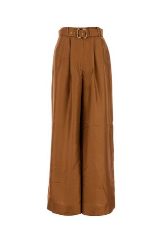 Caramel Silk Illustration Wide-leg Pant - Zimmermann - Modalova