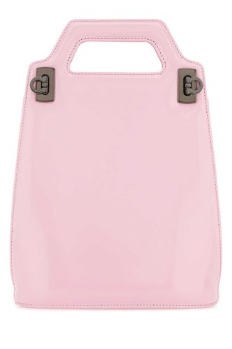 Pink Leather Mini Wanda Handbag - Ferragamo - Modalova