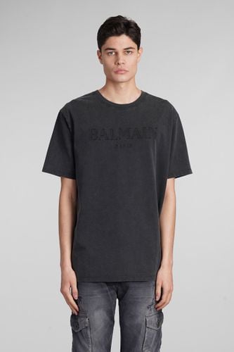 Balmain T-shirt In Grey Cotton - Balmain - Modalova